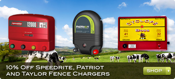 10% Off Speedrite, Patriot and Taylor Fence Chargers